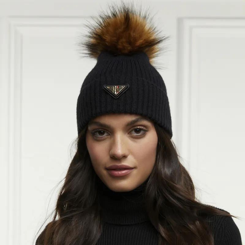 Holland Cooper Burghley Bobble Hat - Black-3